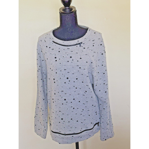Robert Rodriguez Gray Pullover Top Size M Gray Long Sleeve Pullover Top - Picture 16 of 16